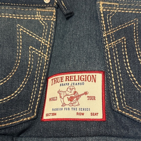 True Religion Dark Blue Denim Shoulder Bag - Picture 2 of 4